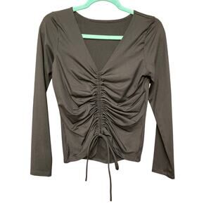 Blackmilk Clothing Black Strung Up Long Sleeve Medium BNWT
